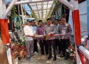 Wujud Nyata Peduli Masyarakat, Polres Batu Bersama Pemdes Tulungrejo Resmikan Jembatan Merah Putih Presisi