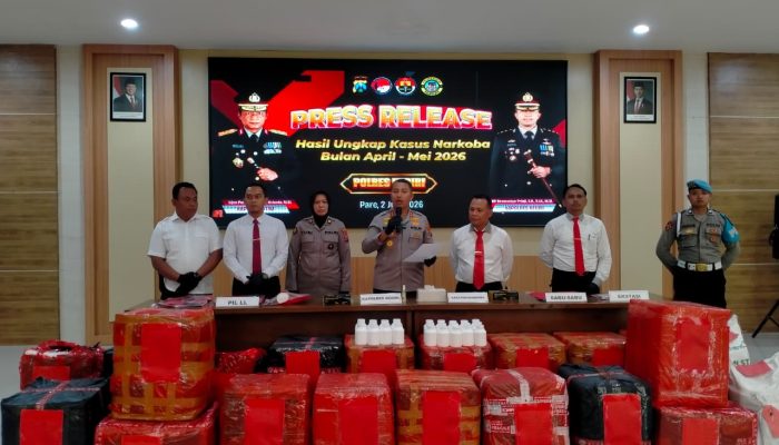2 Juta Pil Dobel L Disita, Polres Kediri Bongkar 46 Kasus Narkoba