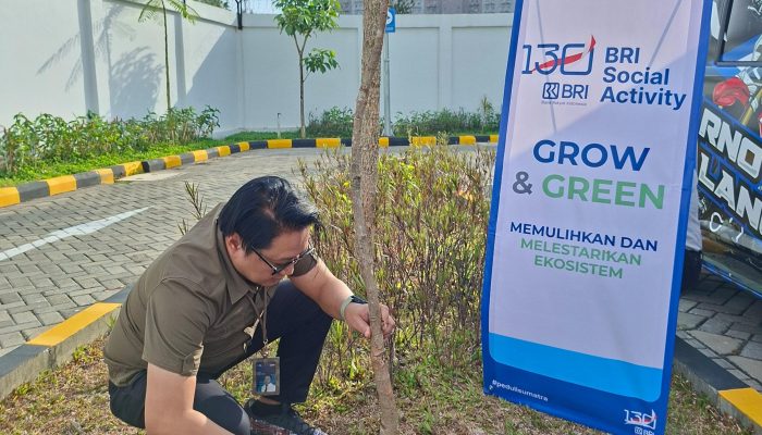 Peringati Hari Lingkungan Hidup, BRI Branch Office Malang Soekarno-Hatta Gelar Aksi Penanaman Pohon