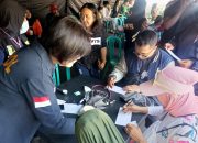Ratusan Warga Ikuti Cek Kesehatan Gratis di Polresta Malang Kota