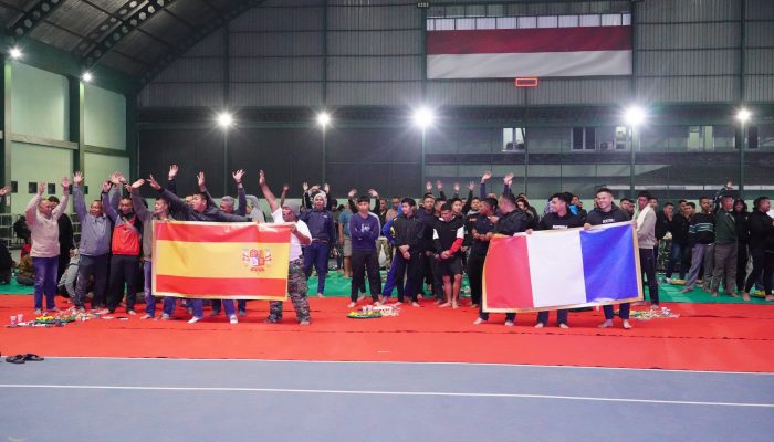 Serunya Nobar Piala Dunia 2026 di GOR Indoor Madivif 2 Kostrad