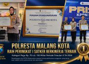 Polresta Malang Kota Raih Penghargaan dari KPPN Malang