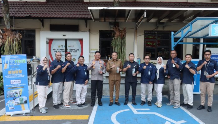 Polresta Malang Hadirkan Air Minum Gratis untuk Masyarakat