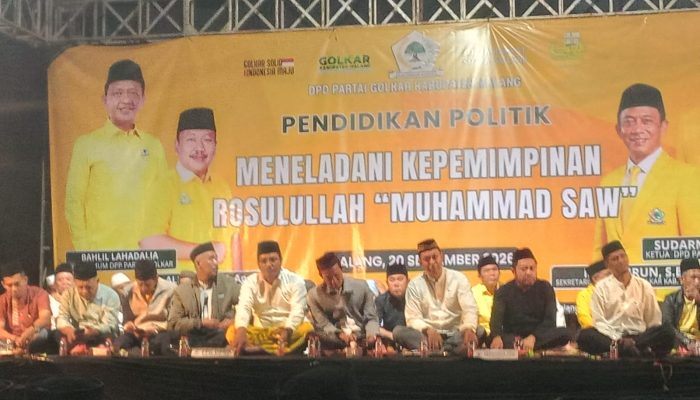 Gema Salawat dan Parodi ‘MBG’ Semarakkan Malam Golkar Bersalawat di Kabupaten Malang