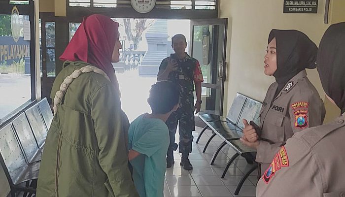 Respon Cepat Polsek Blimbing Amankan Anak Istimewa yang Tersesat di Suhat