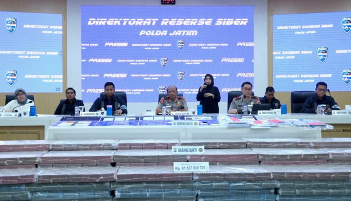 Scam Kripto Lintas Negara Dibongkar, Polda Jatim Blokir 77 Rekening Senilai Rp81,5 Miliar