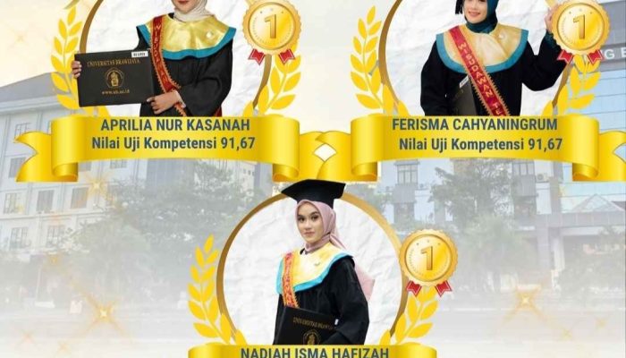 FIKES UB Ukir Prestasi Nasional, Tiga Lulusan Raih Nilai 91,67