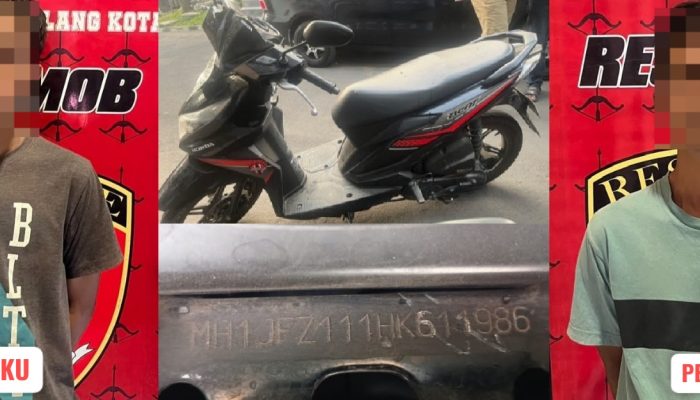 Gadaikan Motor Curian, Pelaku Curanmor Diciduk Polisi