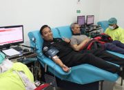 HUT ke-75 Humas Polri, Polresta Gelar Donor Darah