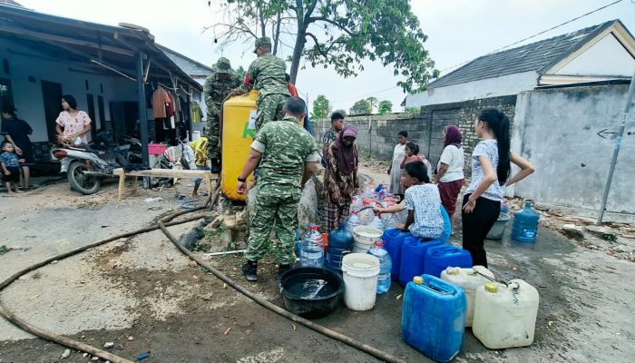 Sumur Warga Mengering, Kodim 0809/Kediri Hadir Bawa Solusi