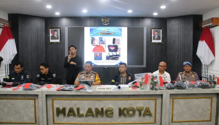 Polresta Malang Kota Ungkap Kasus Kebakaran Supit Urang