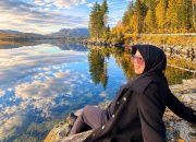 Santy dari Malang Terpikat Kejernihan Danau Follsjø di Norwegia