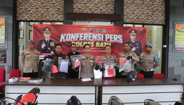 Polres Batu Ringkus 11 Tersangka Curanmor
