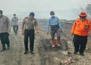Kapolresta Pantau Kebakaran TPA Supit Urang